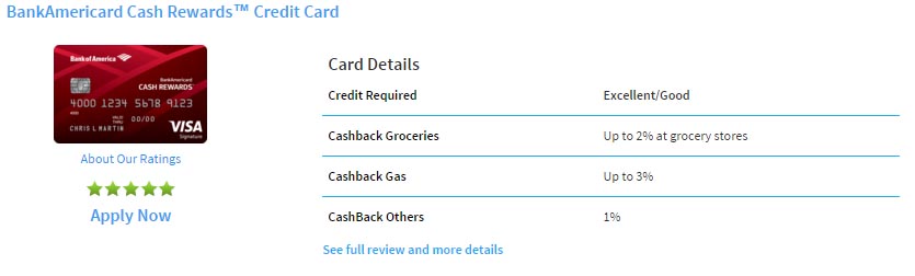 cash back rewards card bofa