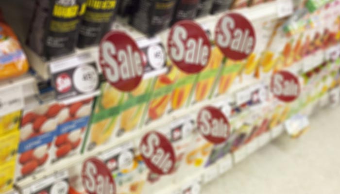 1 Pay attention to sales groceries